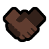 🤝🏿 handshake: dark skin tone display on Windows